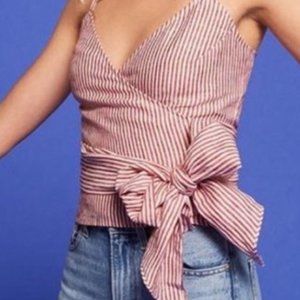 Reformation Linen Tie Top